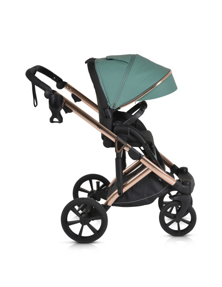 Комбинирана количка 3 в 1 Eggo Emerald-blue