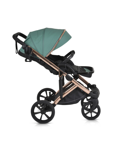 Комбинирана количка 3 в 1 Eggo Emerald-blue