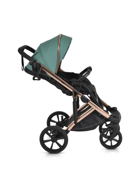 Комбинирана количка 3 в 1 Eggo Emerald-blue