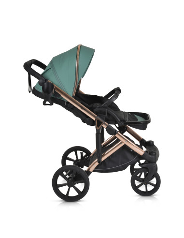 Комбинирана количка 3 в 1 Eggo Emerald-blue