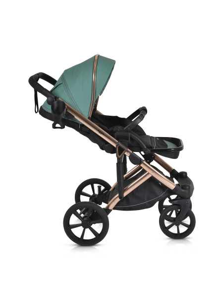 Комбинирана количка 3 в 1 Eggo Emerald-blue