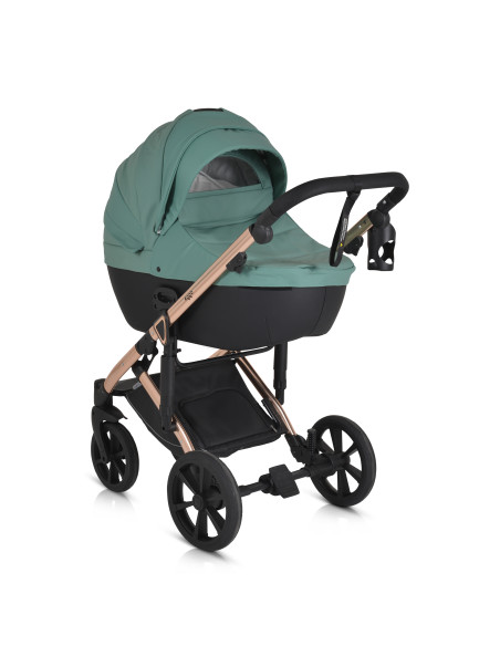 Комбинирана количка 3 в 1 Eggo Emerald-blue