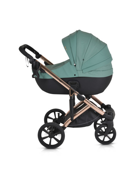 Комбинирана количка 3 в 1 Eggo Emerald-blue