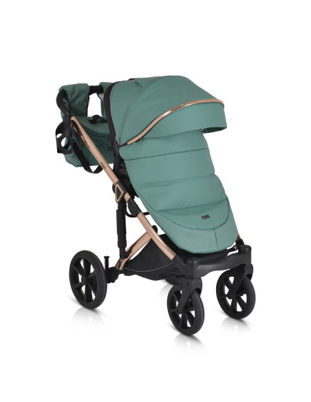Комбинирана количка 3 в 1 Eggo Emerald-blue