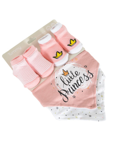 К-т 2 бр. лигавници и 2 бр. чорапи Tummy розов