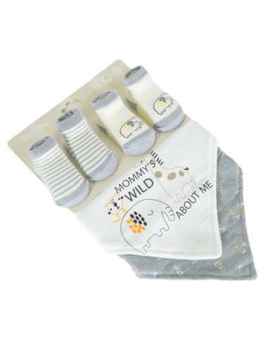 К-т 2 бр. лигавници и 2 бр. чорапи Tummy сив