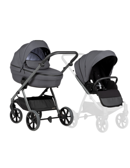 Tutis UNO 6+ бебешка количка 2в1 169 Antracite