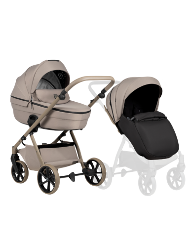 Tutis UNO 6+ бебешка количка 2в1 172 Taupe