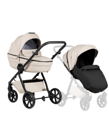 Tutis UNO 6+ Leather бебешка количка 2в1 151 Latte