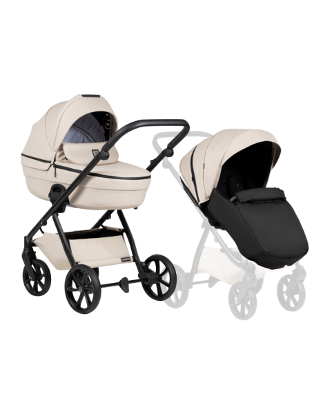 Tutis UNO 6+ Leather бебешка количка 2в1 151 Latte