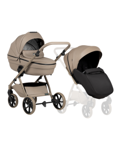 Tutis UNO 6+ Leather бебешка количка 2в1 185 Nocciola