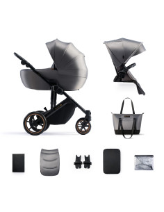 Kinderkraft Prime 2 бебешка количка 2в1 SHADOW GREY