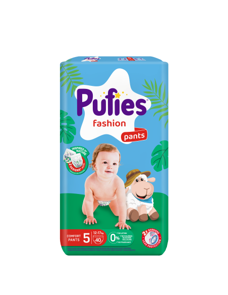 Pufies гащички Fashion 5, 40бр, 12-17 кг, Maxi Pack