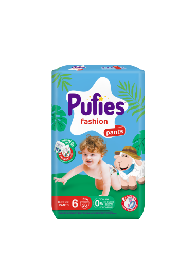 Pufies гащички Fashion 6, 36 бр, 15+ кг, Maxi Pack