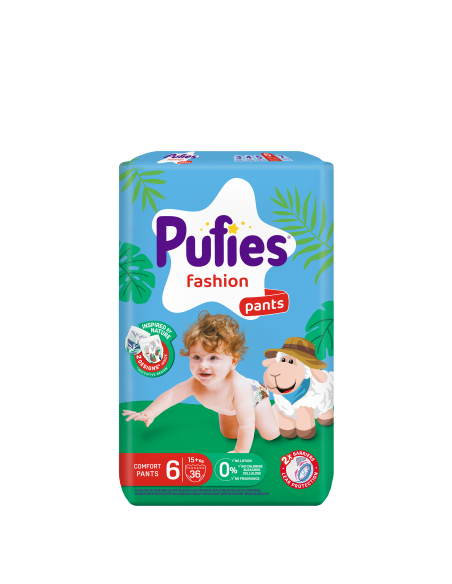 Pufies гащички Fashion 6, 36 бр, 15+ кг, Maxi Pack