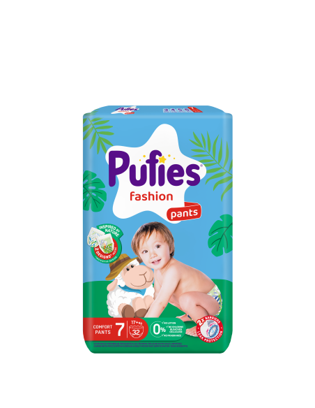 Pufies гащички Fashion 7, 32 бр, 17+ кг, Maxi Pack