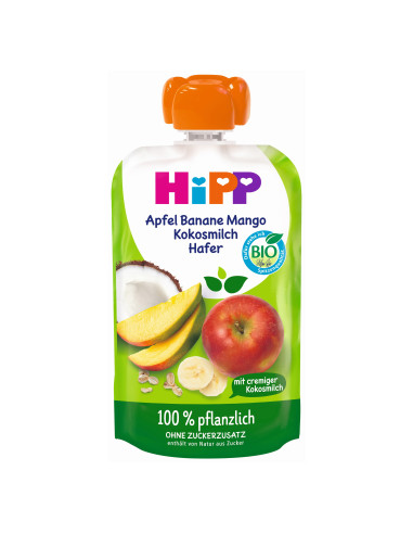 HIPP 47011 БИО Ябълка, Банан, Манго, Кокосово...