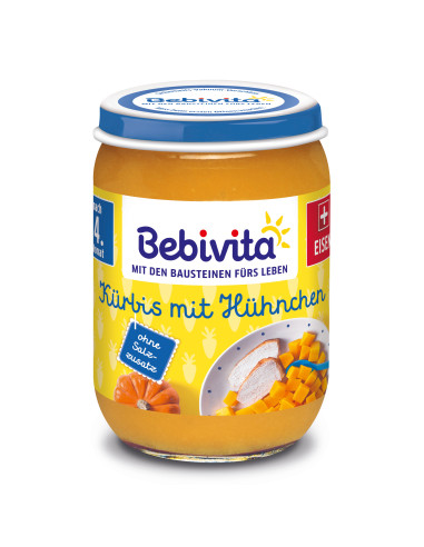 BEBIVITA 1732 Пюре Тиква, Пилешко И Ябълка,...