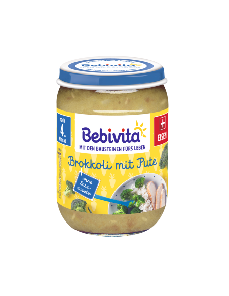 BEBIVITA Броколи, пуешко 1730, пюре, 190 гр