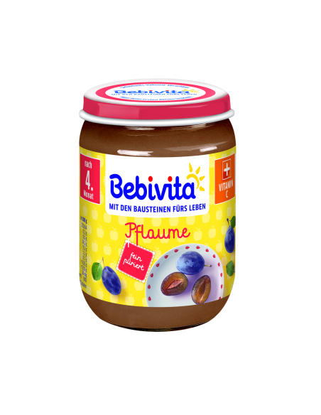 BEBIVITA Сливи 1690, пюре, 190 гр