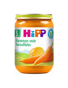 HIPP Моркови с картофи 4110, пюре, 190 гр