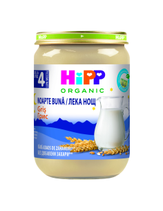 HIPP Млечна "Лека нощ" грис 5515, каша, 190 гр