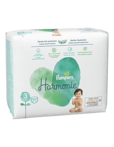 PAMPERS Harmonie Миди, пелени, S3, 31бр.