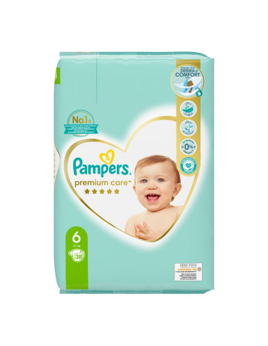 PAMPERS Premium Care XL VP, пелени, S6, 38бр.