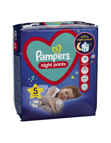 PAMPERS Night VP, гащички, S5, 22бр.
