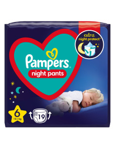 PAMPERS Night VP, гащички, S6, 19бр.