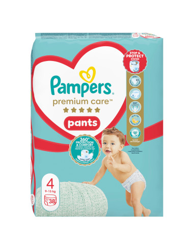 PAMPERS Premium Care, гащички, S4, 38бр.