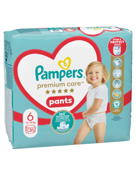 PAMPERS Premium Care, гащички, S6, 31бр.