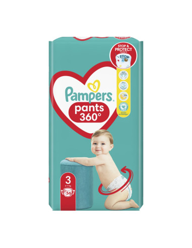 PAMPERS VPP Миди, гащички, S3, 56бр.