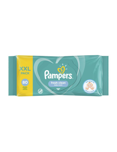 PAMPERS Fresh, мокри кърпички, 80бр.