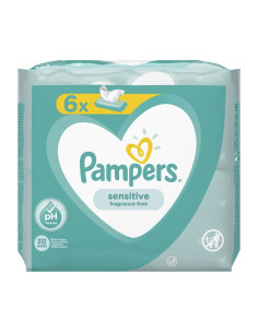 PAMPERS Sensitive, мокри кърпички, 6х52бр.