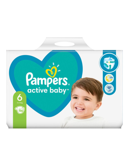 PAMPERS Active Baby Размер 6, пелени, XL MB, 96 бр.