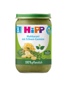 HIPP 61502 БИО Яхния от макарони с грах, пюре, 220 гр