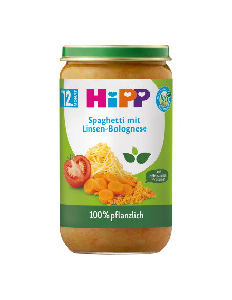 HIPP 62502 БИО Спагети болонезе с леща, пюре, 250 гр
