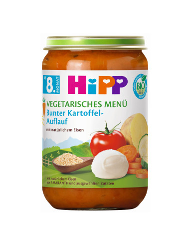 HIPP Вегетарианско зеленчуци с моцарела 6420,...