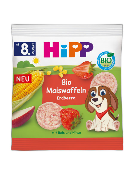 HIPP 30951 БИО, царевични бисквити, с Ягоди, 23 гр