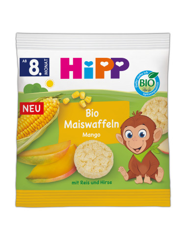 HIPP 30952 БИО, царевични бисквити, с Манго, 23 гр