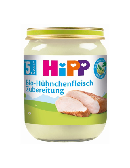 HIPP Заготовка от пилешко месо 6020, пюре, 125 гр