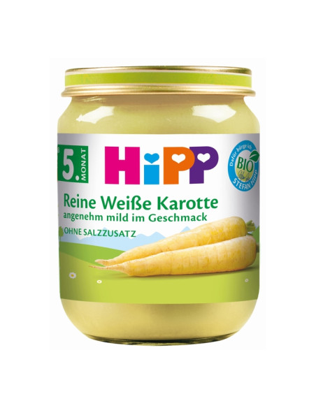 HIPP Бял морков 4025, пюре, 125 гр