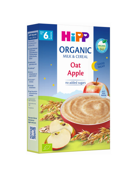 HIPP 3331 "Лека нощ" Ябълка с Овес, инстантна каша, 250 гр