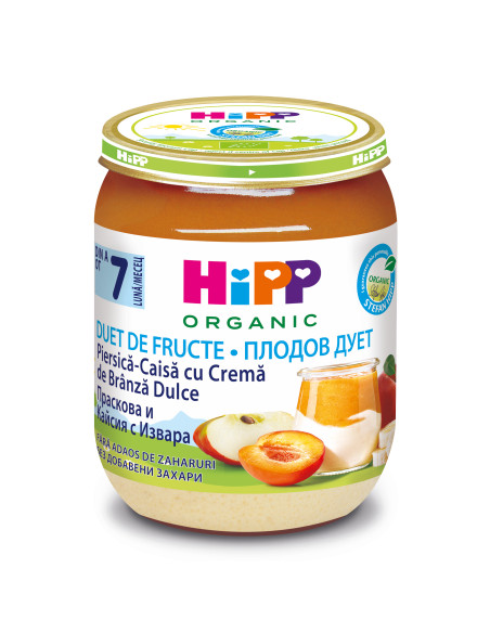 HIPP дует кайсии, извара 5470, каша, 160 гр