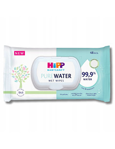 HIPP 90030 Babysanft Pure Water, бебешки мокри кърпички,...