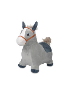 Детско подскачащо конче със звук сиво