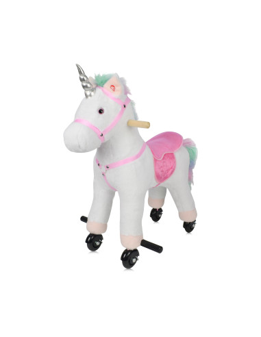 Детско Конче с колела и звук розово