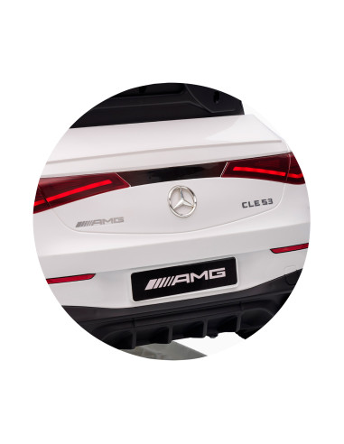 Електрическа кола Mercedes AMG CLE 53 бяла