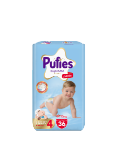 Pufies гащички Supreme 4, 36 бр, 9-15 кг, Value Pack